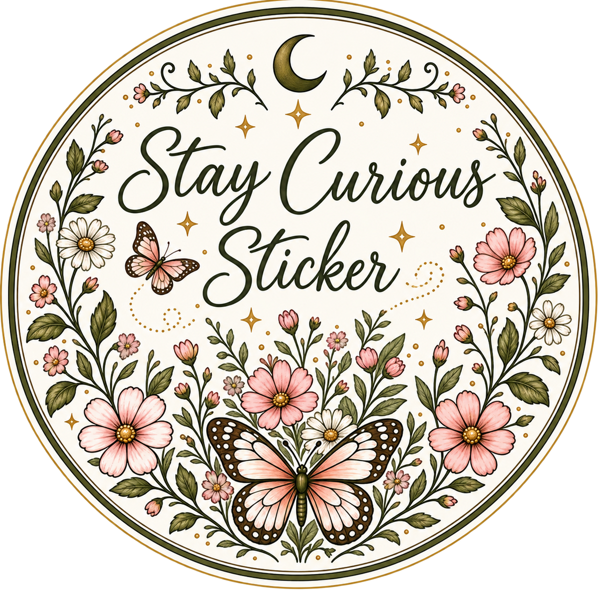 The Stay Curious Sticker