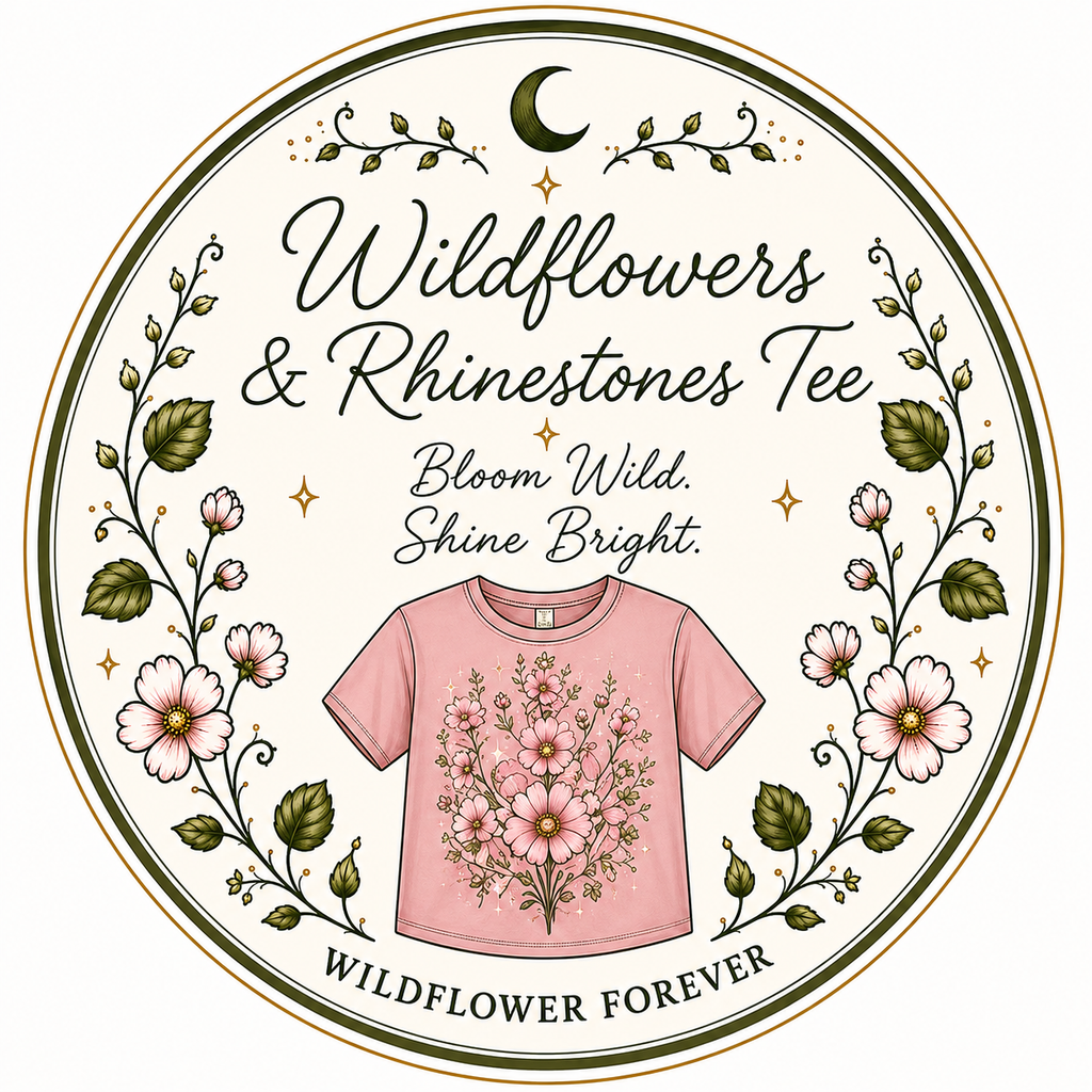Wildflowers & Rhinestones Tee
