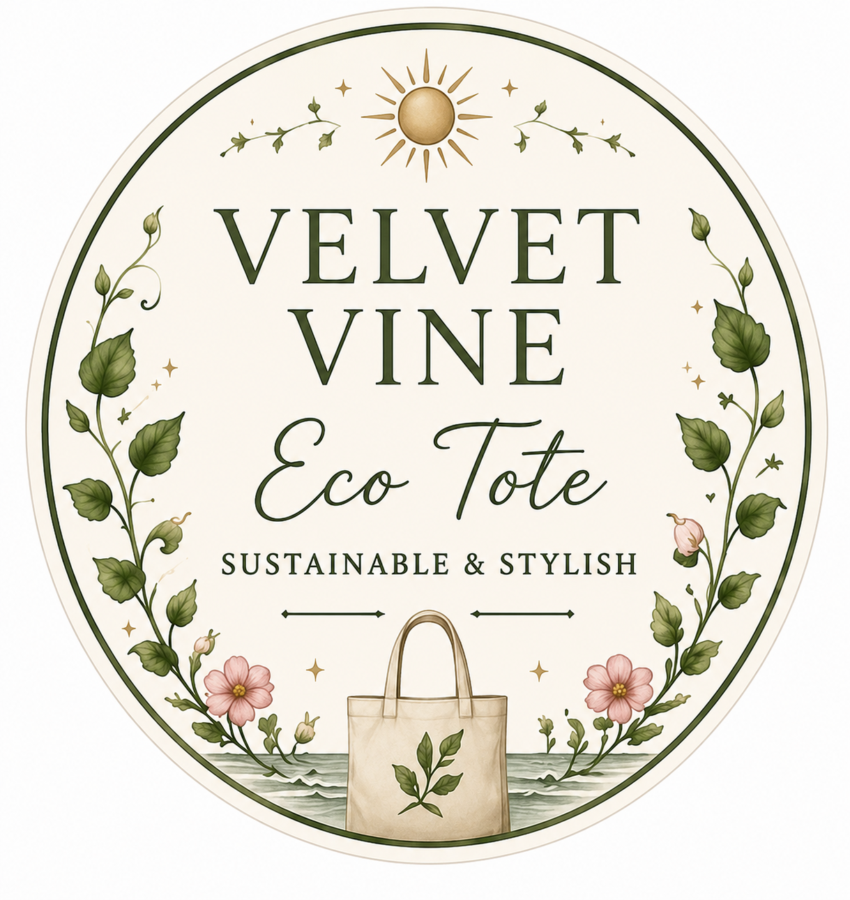 Velvet Vine Studio Eco Tote Bag🌿✨