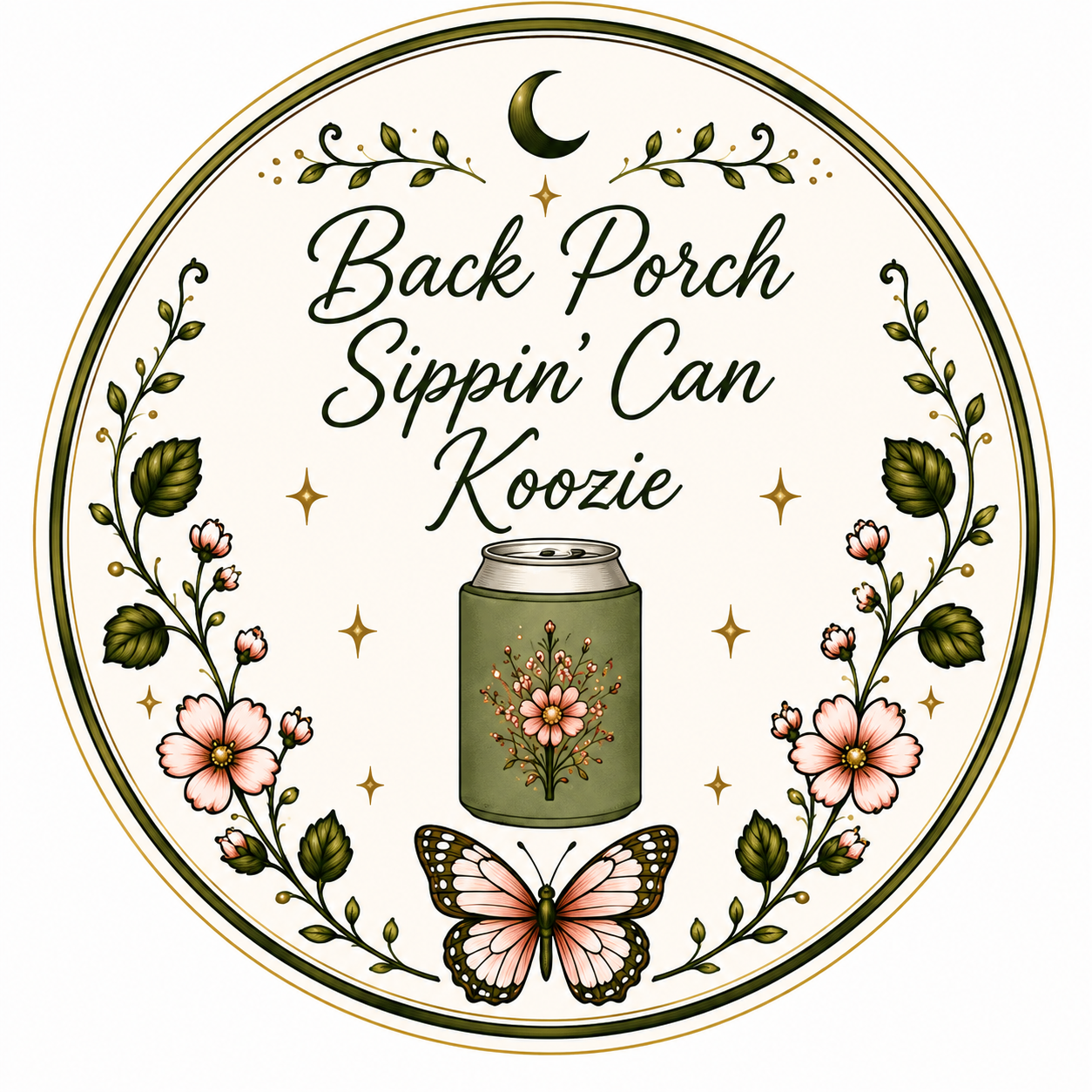 Back Porch Sippin’ Can Koozie