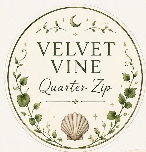 Velvet Vine Studio Signature Quarter Zip🌱