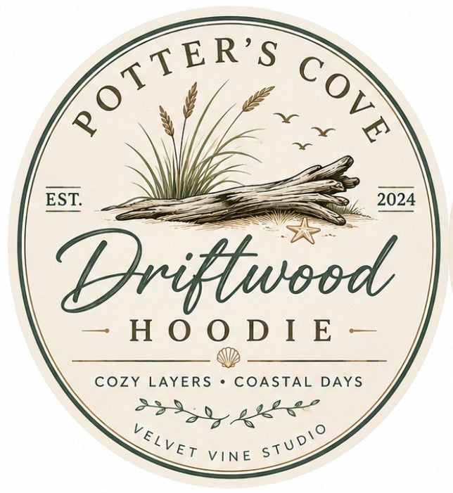 Potters Cove Driftwood Hoodie 🌱
